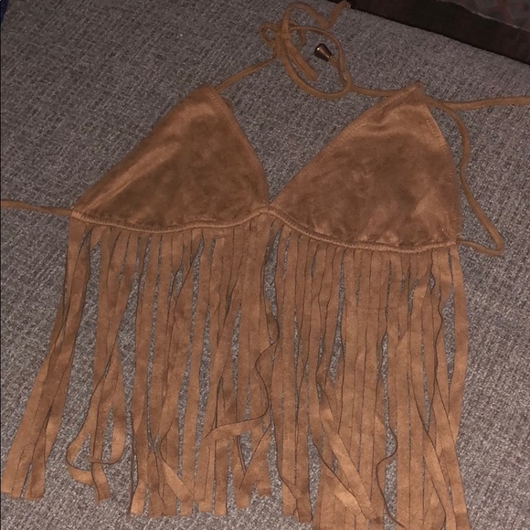 Missguided Tops - Missguided fringe crop top